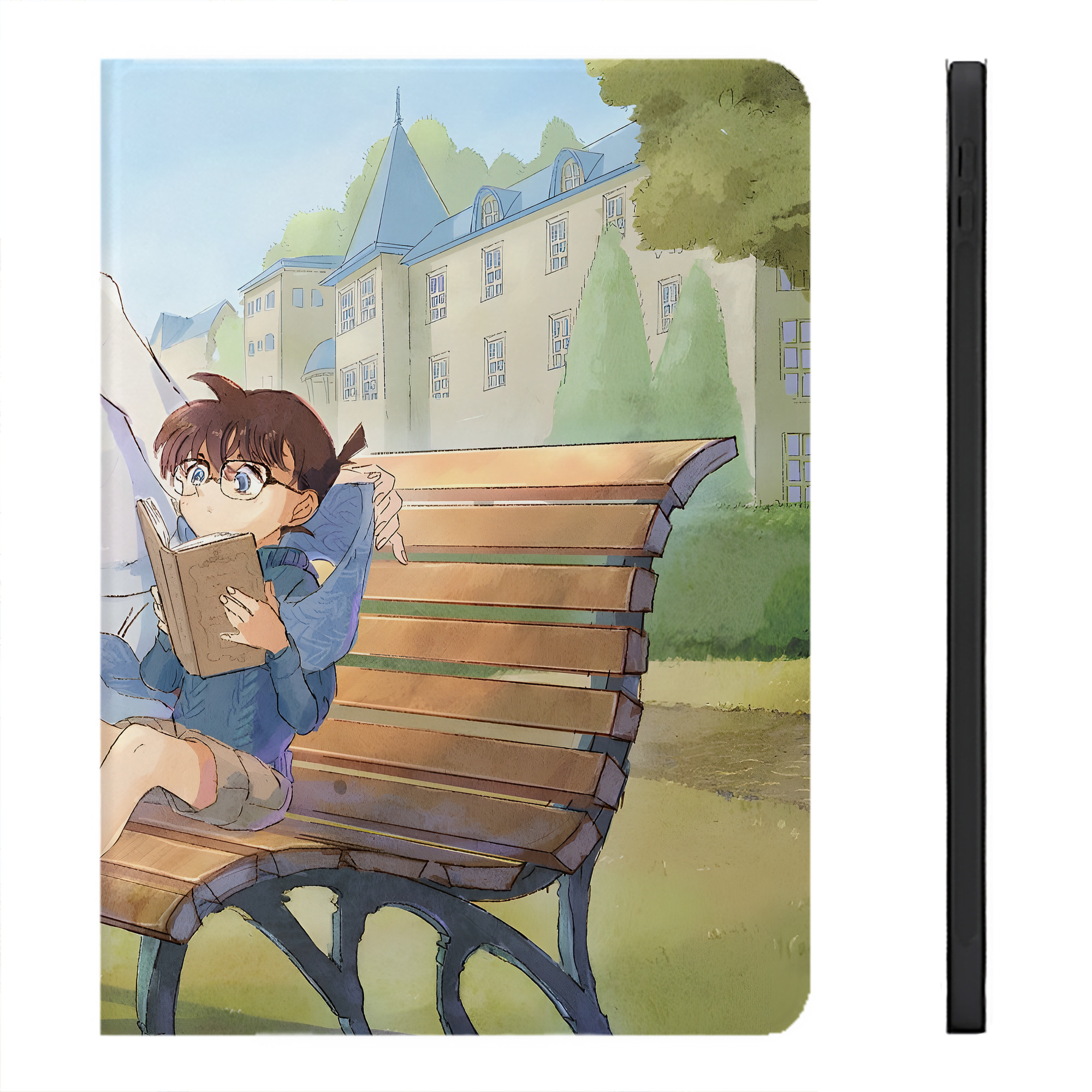 （画像用） 名探偵コナン Detective Conan IPadケース ペンホルダー付き ブックスタイルデザイン